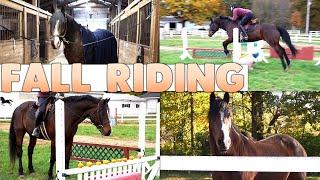 Fall Riding - Jumping Lesson with Pumpkin Challenge 