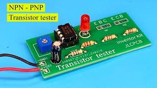 how to make transistor tester NEW Simple Electronics Project