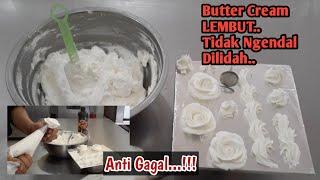 Butter Cream Lembut & tidak Ngendal di Lidah  cara bikin butter cream bahan mudah di dapat Part 2