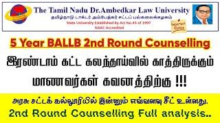  TNDALU Latest Update  BALLB 2nd Round Counseling Seat Allotment Update 