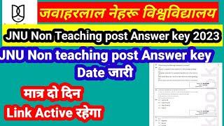 jnu non teaching post answer keyJnu MTS answer key Jnu junior assistant answer keyJnu mts cut off