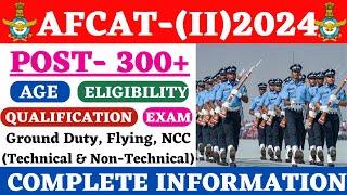 Air Force AFCAT 022024 Notification  AFCAT New Vacancy 2024  AFCAT Syllabus Age and Eligibility