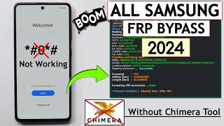 Boom  All Samsung Frp BypassUnlock One Click Tool  *#0*# Not Working  Without Chimera Tool 2024