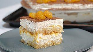 Mandarin Orange TIRAMISU PERFECT for any SPECIAL occasion NO Egg