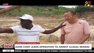 Axim Chief leads residents to arrest illegal miners  News on TV3