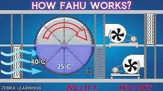 What is FAHU or ERU?  Fresh Air Handling Unit  Energy Recovery Unit  Animation  #hvac