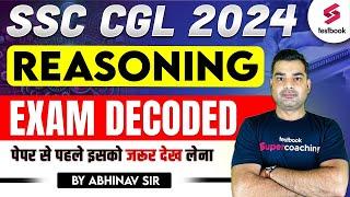 SSC CGL Analysis 2024 Reasoning  10 September Shift 1 Memory Based Test  Reasoning By Abhinav Sir