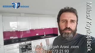 Mutfak tezgah arasi uv cam baskı üretimi ve montaj merkezi Bodrum