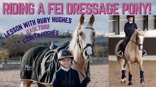 RIDING A FEI DRESSAGE PONY * LESSON WITH INTERNATIONAL RIDER RUBY HUGHES * VAULTING + MORE *