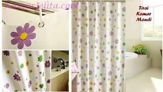 Gorden Tirai Kamar Mandi Anti Air Shower Curtain