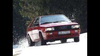 1987 Audi Driving Experience Sicherheitstraining von 1987 in Seefeld mit den damaligen Top Modellen