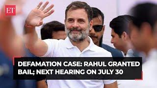 Rahul Gandhi granted bail in defamation case filed by BJP next hearing on July 30