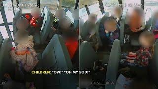 School bus driver slams on brakes to teach kids a lesson