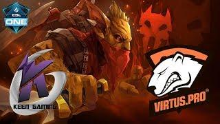 Первая игра на Мажоре для Virtus.pro против Keen Gaming  ESL One Hamburg  Dota 2 Major