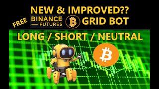 NEW How To Setup FREE Binance Exchange Futures Bitcoin Long  Short Crypto Trading Grid Bot Strategy