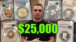 A Coin Dealer SOLD US HIS Coin Collection $25000+