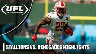 Birmingham Stallions vs. Arlington Renegades  UFL Highlights