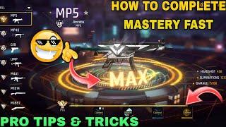 HOW TO COMPLETE WEAPON MASTERY  FREE FIRE WEAPON MASTERY PRO TIPS  HOW TO GET PRO FIRING BUTTON