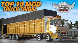 TOP 10 MOD TRUCK TRIBAL  MOD BUSSID