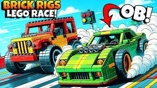 This Lego Drag Race Ends in COMPLETE DISASTER in Brick Rigs Multiplayer