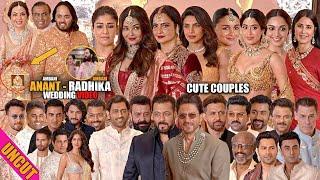 UNCUT - Anant Ambani Weds Radhika Merchant wedding  Guest Shahrukh khanSalman khan aishwarya