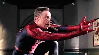 Джона Джеймсон примеряет костюм. Удаленная сцена  Человек-паук 2