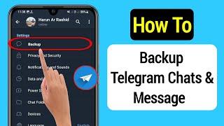How To Backup Telegram Chats and Message  Backup Data in Telegram