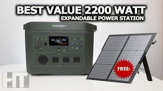 Growatt Infinity 2000  2200w LiFePO4 Power Station Solar Generator