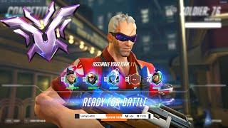 GALE GOT CHAMPION RANK AS SOLDIER 76  OVERWATCH 2 SEASON 9 TOP 500 