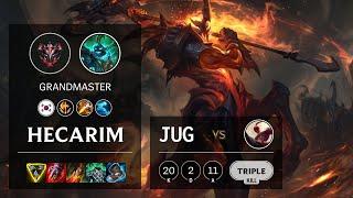 Hecarim Jungle vs Lee Sin - KR Grandmaster Patch 10.25