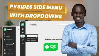 Python Expandable SideBar With SubMenus DropDowns and Context Menus  Pyside6  PyQt6 2024
