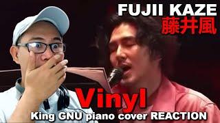 Fujii Kaze 藤井風 - Vinyl - King GNU piano cover REACTION