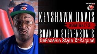 Keyshawn Davis Dominates  Shakur Stevensons Defensive Style Critiqued