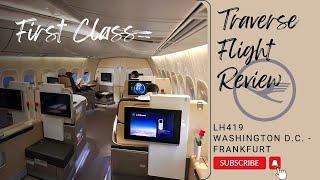 Lufthansa First Class 747-8 Lufthansa First Class Terminal Review Washington D.C. - Frankfurt