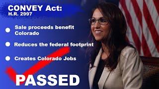 Congresswoman PASSES the CONVEY Act to reduce the federal footprint in Colorado