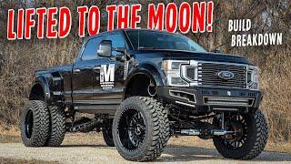 MASSIVE F-450 Lifted to the Moon with 12 STRYKER Lift Kit  Build Breakdown