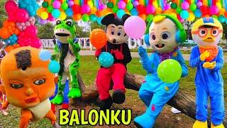 Lagu balonku ada 5 versi badut-badut lucu dekorasi balon  lagu terpopuler sampai kini