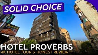 Hotel Proverbs Taipei Taiwan【4K Hotel Tour & Review】LOVE The Rooms