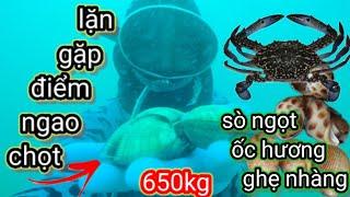 Lặn biển gặp điểm ngao chọt bắt 650kg sò ngọt ốc hương ghẹ nhàng tập 8  #LinxitrumTV #Lặnbiển