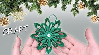 Easy and beautiful foam craft How to make Christmas decor from glitter foam