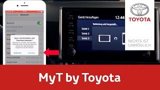 MyT by Toyota – Smartphone mit Multimediagerät verbinden