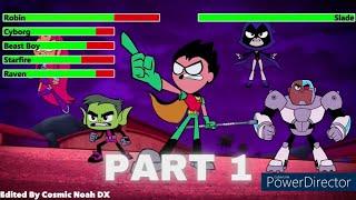 Teen Titans Go To the Movies 2018 Final Battle with healthbars 12