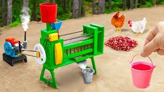 Diy tractor making mini Barringtonia acutangula juice machine  DIY technology agricultural machine