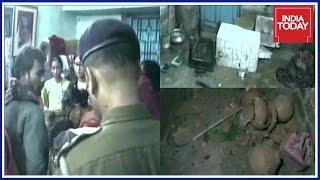 TMC Workers Hurl Bomb At BJP Leader Krishna Bhattacharyas House