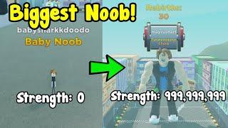 Became The Strongest Player In Strongman Simulator Roblox