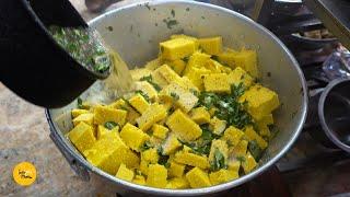 Surat Famous Rasawala Khaman Dhokla Rs. 20- Only l Jalaram Khaman House l Gujarat Street Food