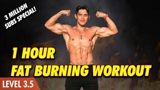 1 Hour Workout  No Gym Fat Burning & Body Strengthening Level 3-4