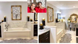 MASTER BATHROOM TOUR  BATHROOM DECORATING IDEAS