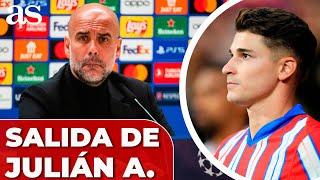 GUARDIOLA se SINCERA sobre la SALIDA de JULIÁN ALVAREZ al ATLETI