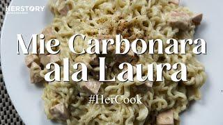 Mie Carbonara ala Laura  ASMR Cooking  HerCook